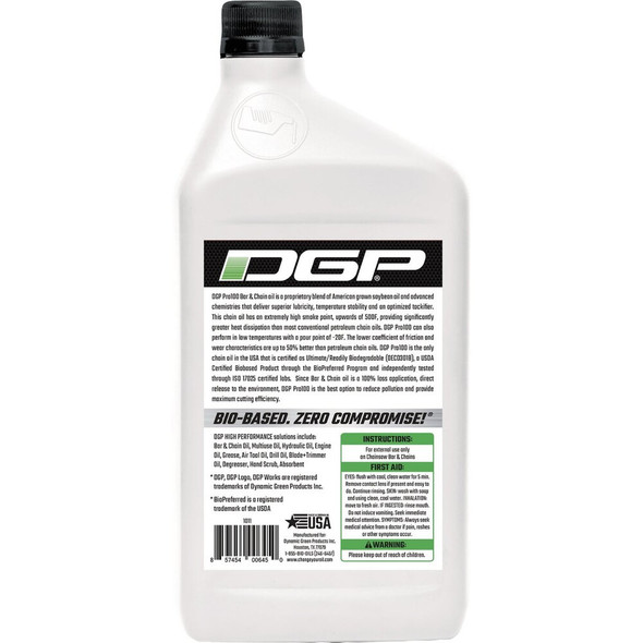 DGP 32 Oz. Bar & Chain Pro 100 Biodegradable Oil 1011 731052