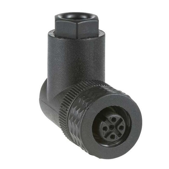 Telemecanique Sensors Internal Thread Connector, 90 Angle, M12 XZCC12FCP40B