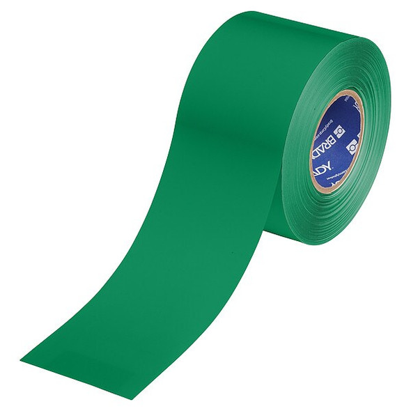 Brady Floor Marking Tape,Green,4"W,100ft 177036 Brady Floor Marking Tape,Green,4"W,100ft 177036