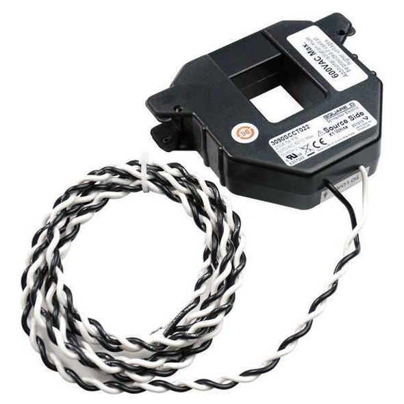 Split Core Current Transformer, 0 to 800A, 0 to 5A, 6 ft 18 AWG Leads