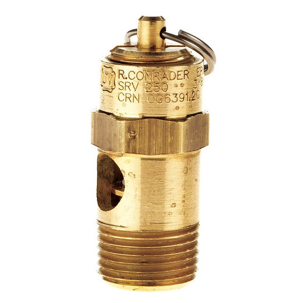 Conrader Safety Valve,Brass Ball SRV250-3/8-CE-100