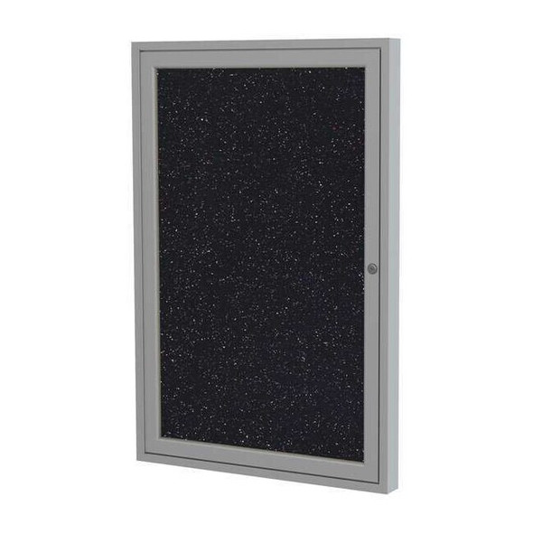 Ghent Enclosed Rubber Bulletin Board 36"x30", 1 Hinged Door PA13630TR-CF