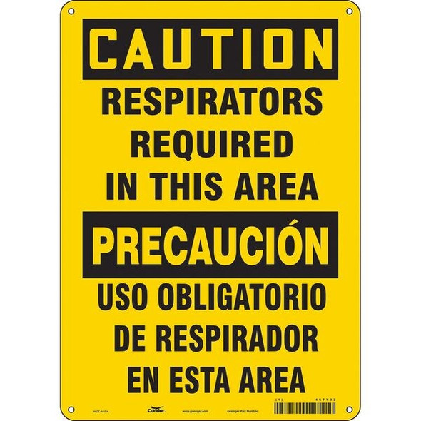Condor Safety Sign,14 in x 10 in,Aluminum 467Y32