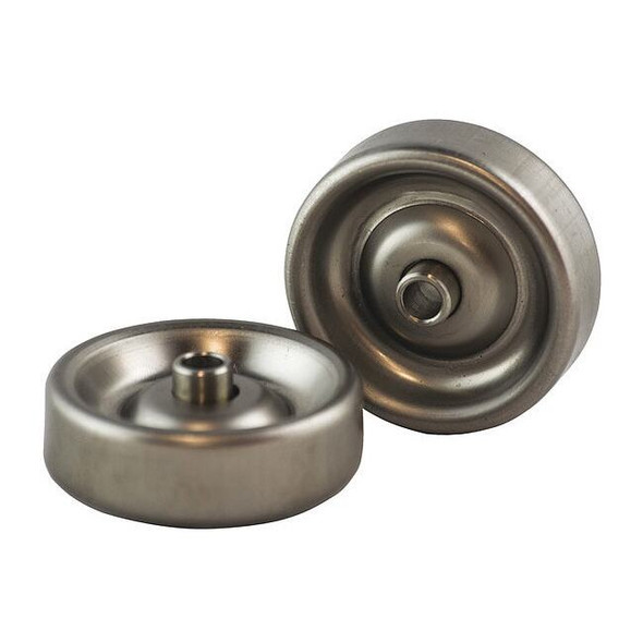 Manufacturer Varies Skate Wheel,Silver,Hub 13/16" W,PK4 SW1.9X250SS