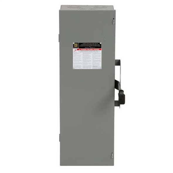 Square D Nonfusible, Safety Switch, Heavy Duty, 600 V, 3PDT DTU362