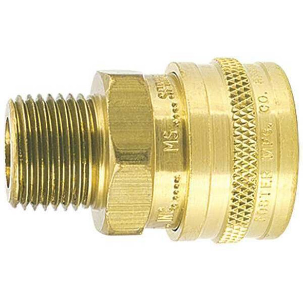 Straight Thru Socket Brass Brass Socket,1/2" MPT, MPT X Female Socket