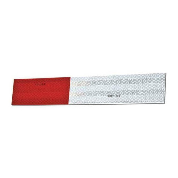 3m Reflective Tape Strips,Red/White,PK10 983-326