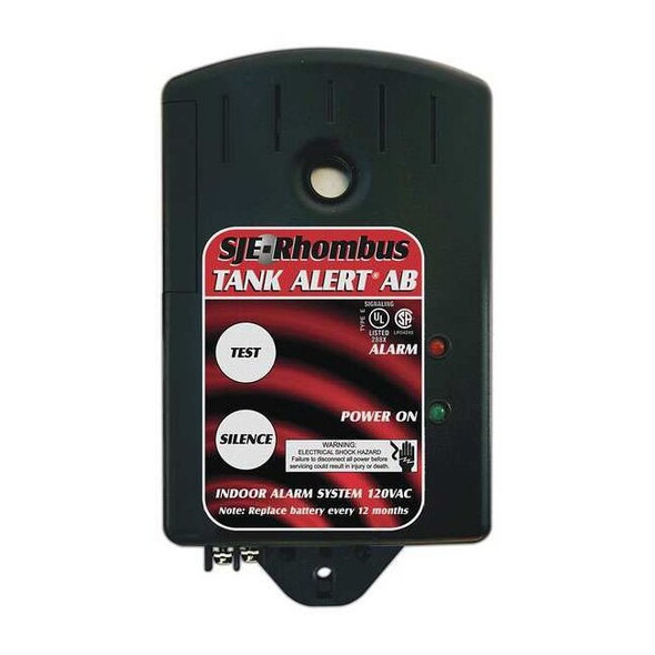 Sje-Rhombus WaterAlarm,Audio,Visual,120VAC,6ft 1051131