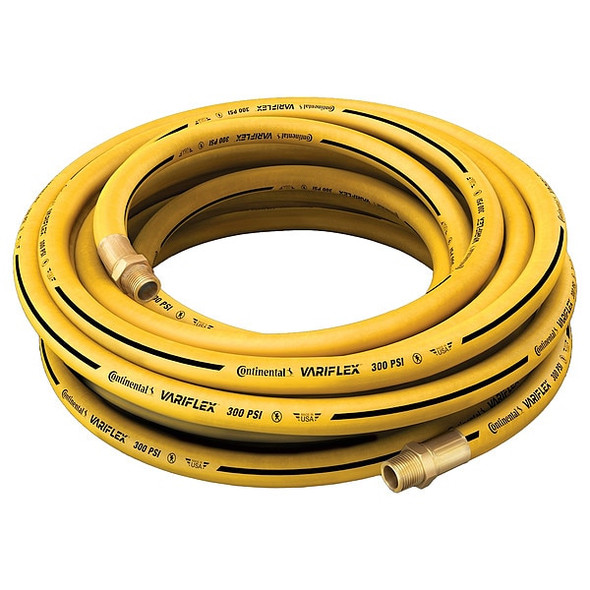 3/4" x 25 ft Nitrile Coupled Multipurpose Air Hose 300 psi YL