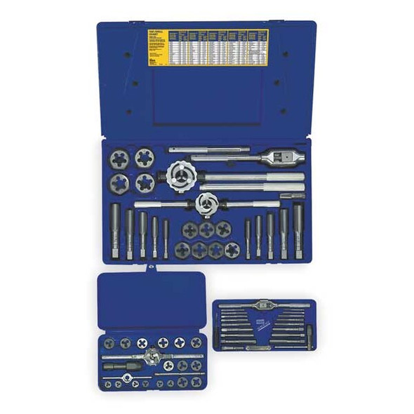 Irwin Tap/Die Set,66pc,NC,NF,NPT 97606