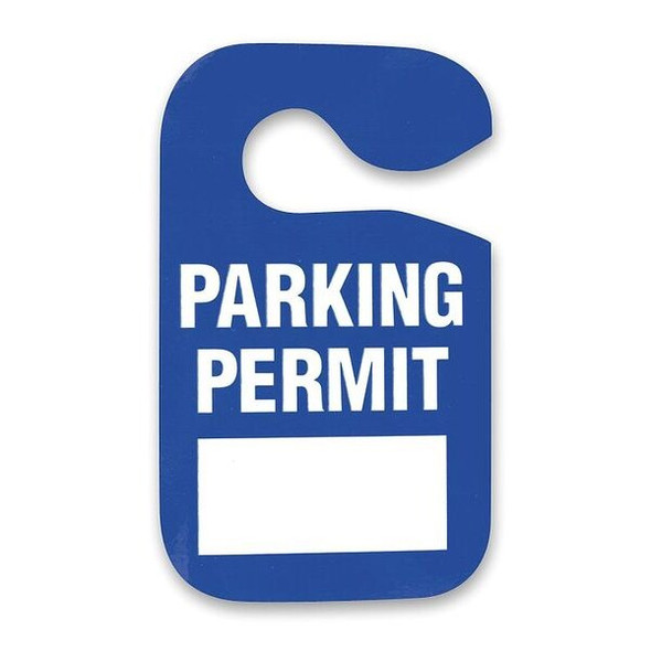 Manufacturer Varies Parking Permit,Blue,W 3 In,PK5 2XKE6