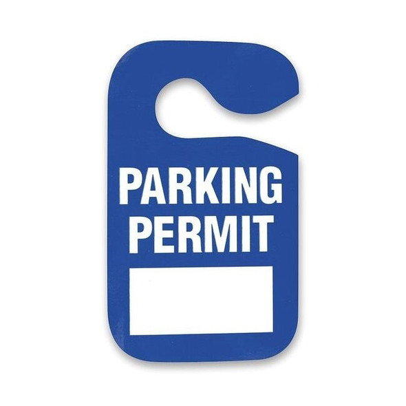 Manufacturer Varies Parking Permit,Blue,W 3 In,PK5 2XKE6