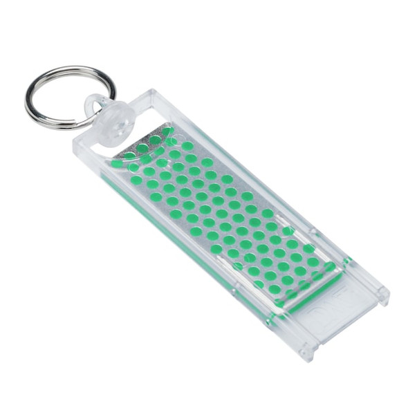Dmt Mini Sharpening Stone, 2 5/8 in W, 7/8 in L, 1/4 in H, Diamond, Extra-Fine Grit, Green F70E