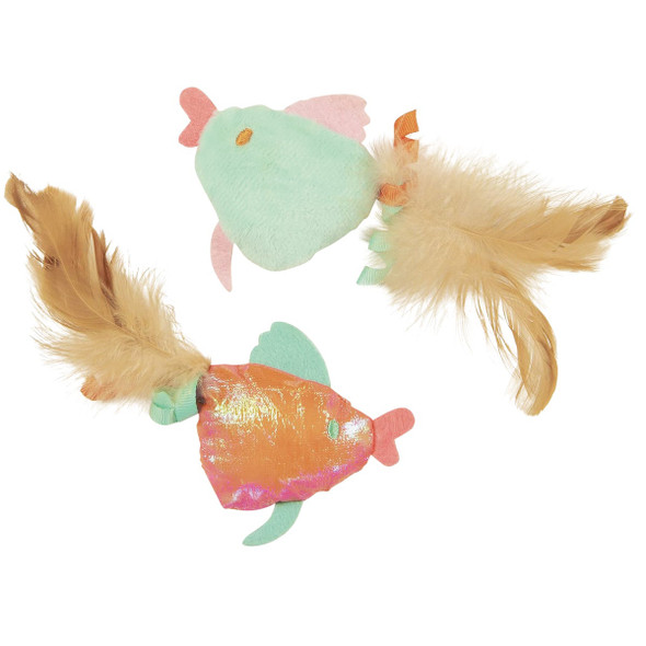 SmartyKat Silly Swimmers Plush Catnip Cat Toy (2-Pack)