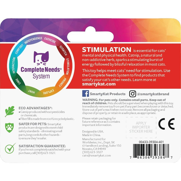 SmartyKat Skitter Critters Plush Catnip Mice Cat Toy (3-Pack) 39384-94987-024 768372