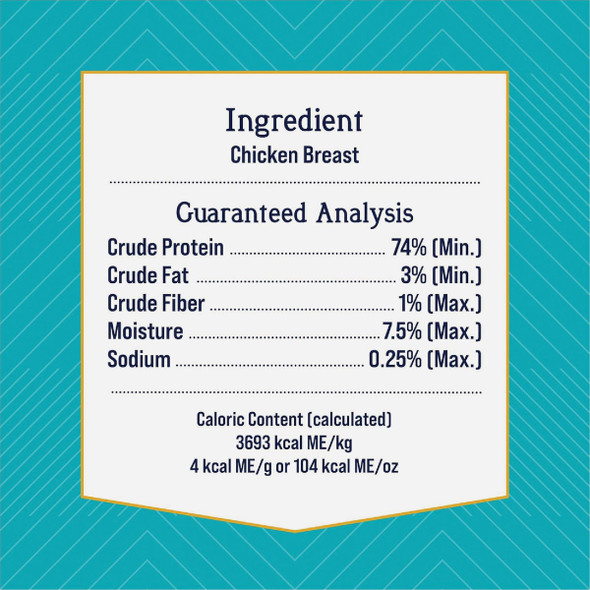 Stewart 3 Oz. Pouch Freeze-Dried Chicken Breast Dog Treats 400964 736581