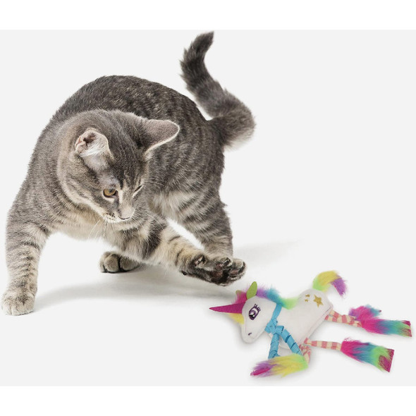 SmartyKat Dazzle Unicorn Plush Crinkle Catnip Cat Toy