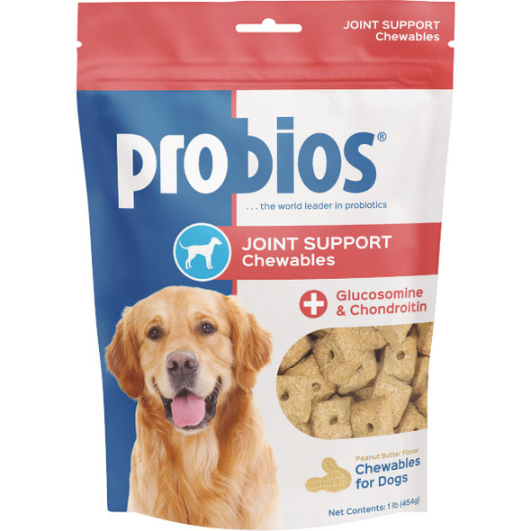 Probios 1 Lb. Peanut Butter Joint Support Dog Chews CHR-951/6