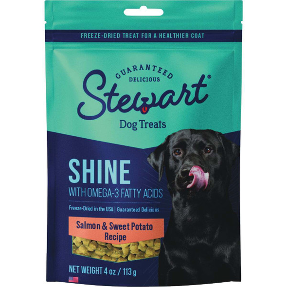 Stewart Shine 4 Oz. Freeze-Fried Salmon & Sweet Potato Dog Treat 405316