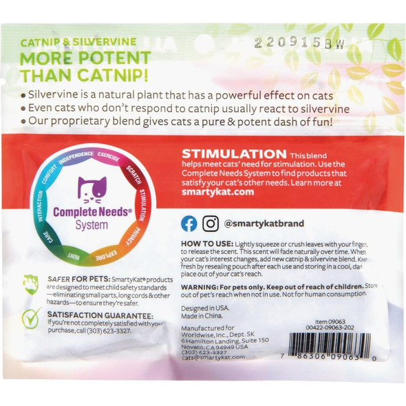 SmartyKat 0.5 Oz. Catnip with Silvervine 09063-99987-024 709143