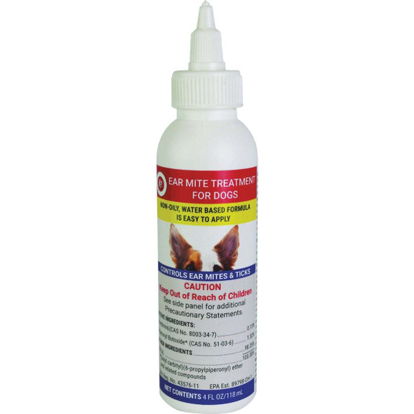 Miracle Care 4 Oz. Ear Mite Treatment for Dogs 424224
