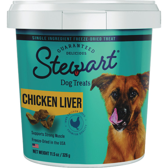 Stewart 11.5 Oz. Freeze-Dried Chicken Liver Dog Treat 401714
