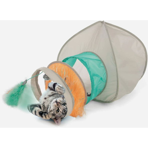 SmartyKat Fringe Frenzy Cat Hideout Tunnel