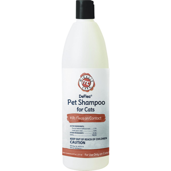 Miracle Care DeFlea 8 Oz. Cat Shampoo 11009