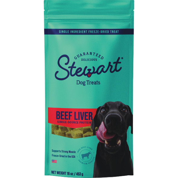 Stewart 16 Oz. Freeze-Dried Beef Liver Dog Treats 405318