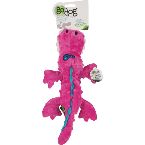 goDog Gators Large Pink Squeaky Plush Dog Toy 74023-98997-024