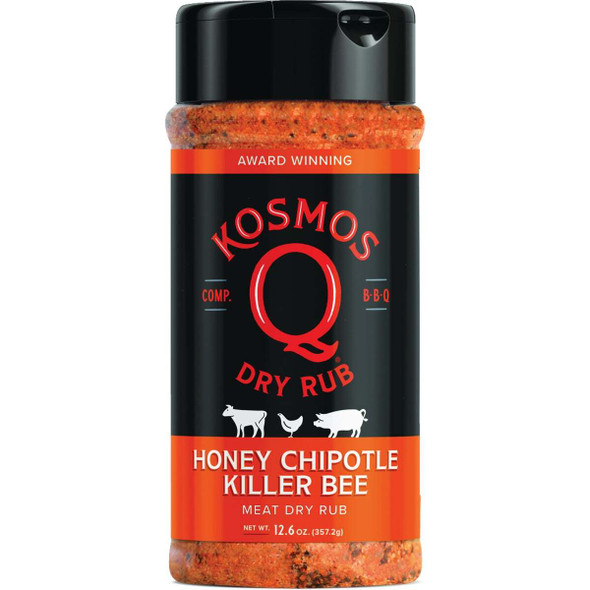 Kosmos Q 12.6 Oz. Honey Chipotle Killer Bee Chipotle Meat Rub Rub-KBC-SHK