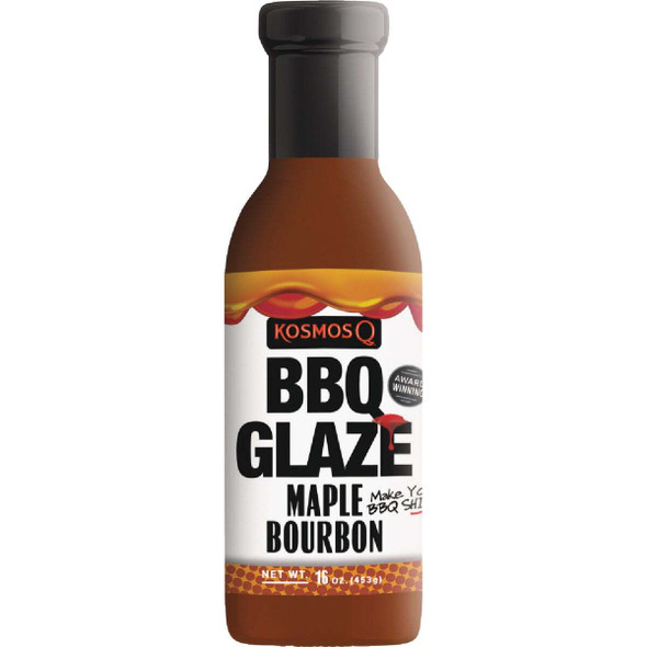 Kosmos Q 16 Oz. Maple Bourbon BBQ Glaze KOS-MAPB-GLAZE-Single