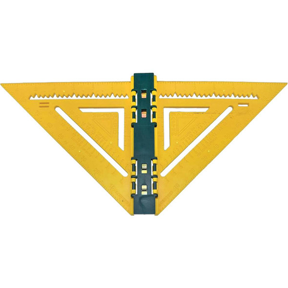 Rapid Rafter 7 In. Yellow and Forest Green Double-Sided Rafter Square 1002