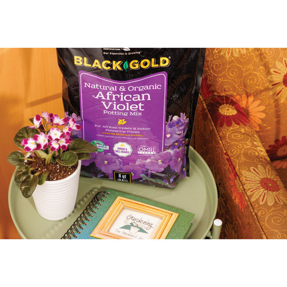 Black Gold 8 Qt. Natural & Organic African Violet Potting Mix 1410502.Q08P 710063