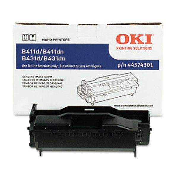 Oki® 44574301 DRUM UNIT, 30,000 PAGE-YIELD, BLACK 44574301