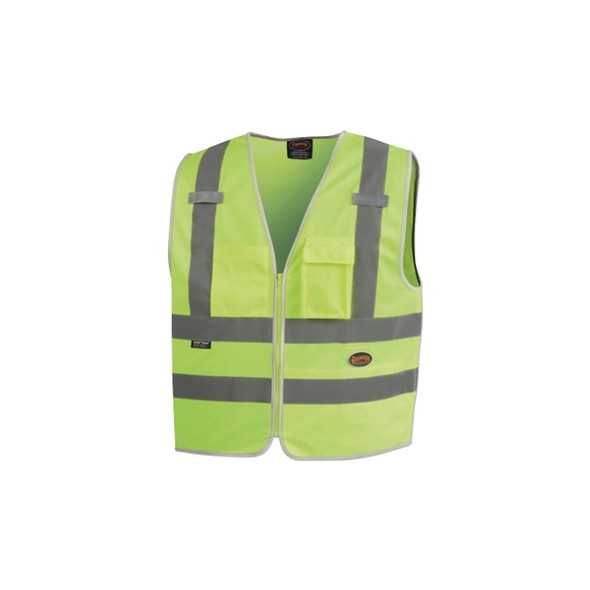 6855U/6856U Hi-Vis Multi-Pocket Safety Vest, 3X-Large, Green