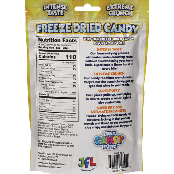 Best Candy Ever Freeze Dried Sour Rings 2604A Pack of 12 640247