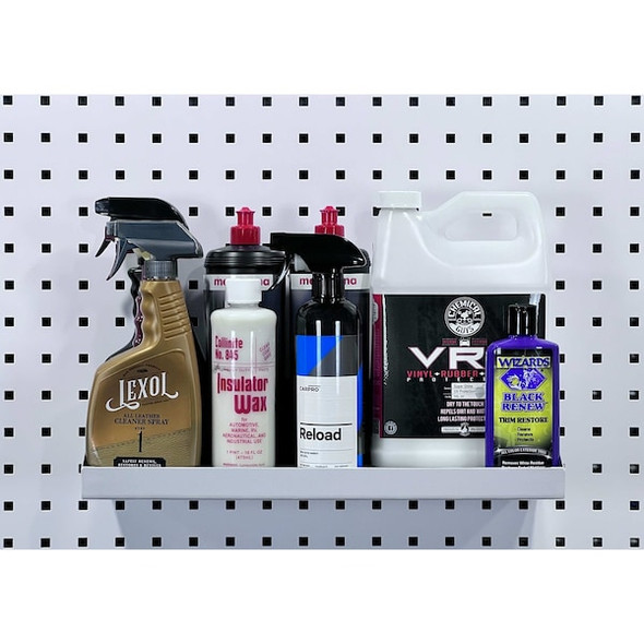 Triton Products 18 In. W x 6-1/2 In. D White Epoxy Coated Steel Shelf for LocBoard 56186-WHT