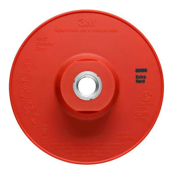 3m Fiber Disc Backup Pad,5 in Dia,PK10 88656