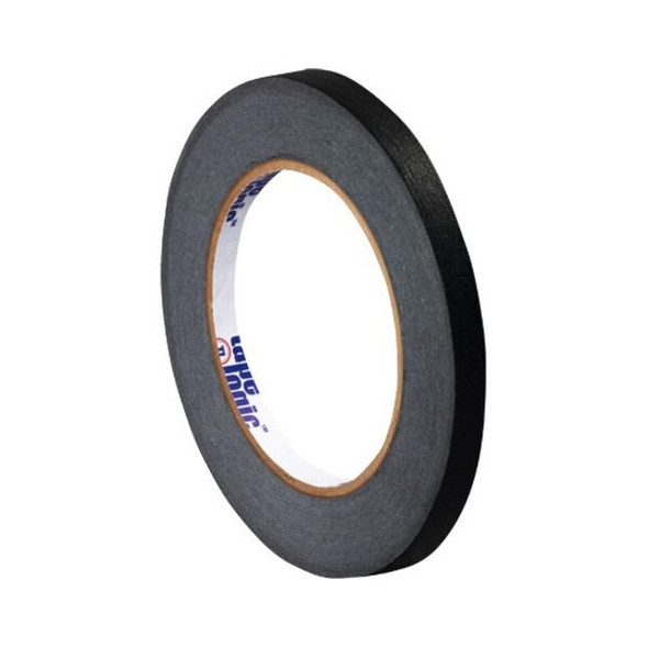 Tape Logic Masking Tape,1/4x60 yd.,Black,PK12 T93100312PKB