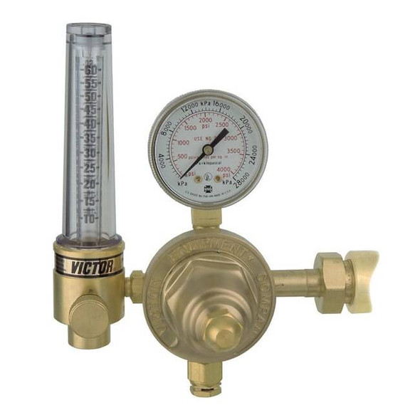 Victor Flowmeter Regulator, Nitrogen, Single Stage, 5/8"-18 Outlet 0781-3819