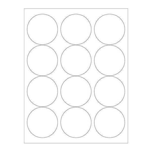 Tape Logic Circle Laser Label,2-1/2",PK1200 LL303 Tape Logic Circle Laser Label,2-1/2",PK1200 LL303
