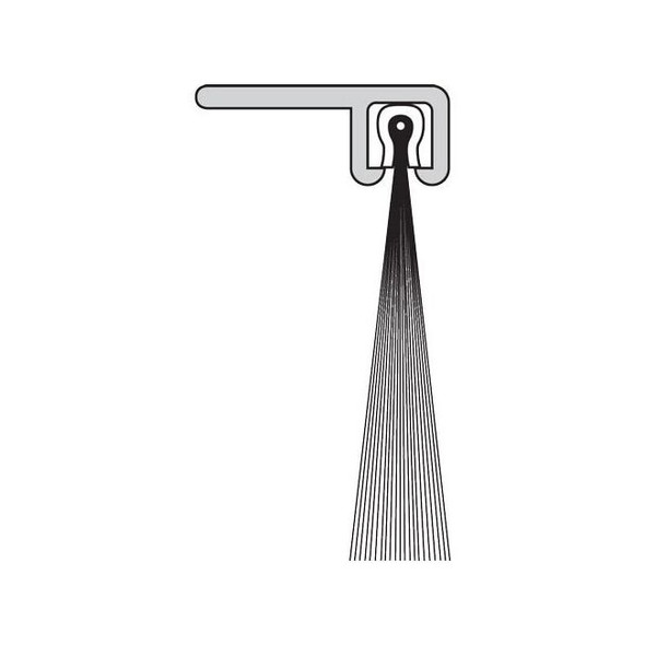 Brushseal, Dock Leveler, Nylon, 1/2-in 90 Degree Holder, 1-in Brush, 94-in.