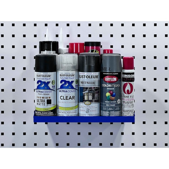 Triton Products 12 In. W x 6 In. D Blue Epoxy Coated Steel Shelf for LocBoard 56126-BLU