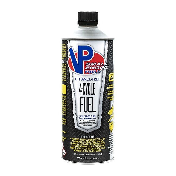Vp Racing Fuel,4-Cycle,Clear,1 qt,Can,No Oil 6205
