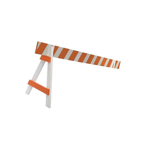 Manufacturer Varies Barricade Board,8inH,96in L,Orange/White 137681