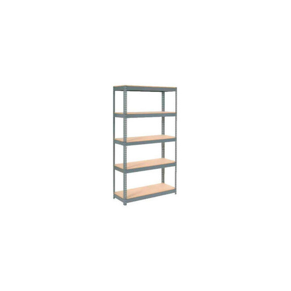 Global Industrial 5 Shelf Standard Duty Boltless Shelving Starter 48""Wx24""Dx60