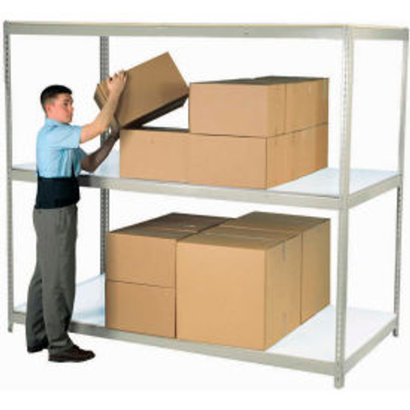 Global Industrial 3 Shelf Heavy Duty Boltless Shelving Starter 60Wx24Dx84H Lamin