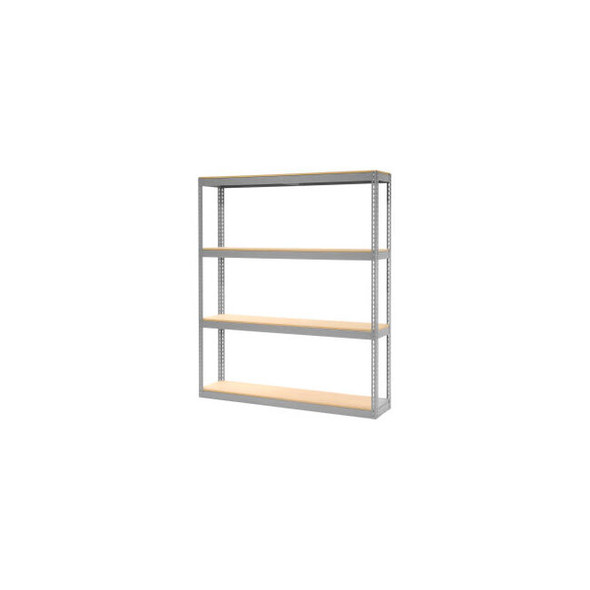 Global Industrial Record Storage Rack Without Boxes 72""W x 15""D x 84""H - Gray