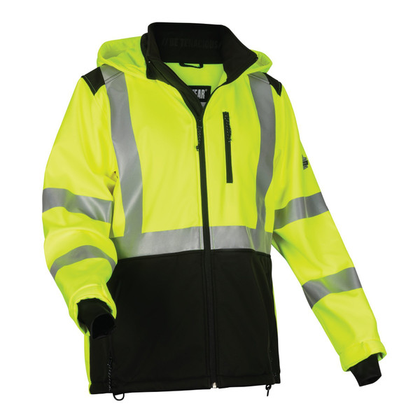 Ergodyne Hi-Vis Jacket, 100% Polyester, Class 3 Type R, Lime, M 8353